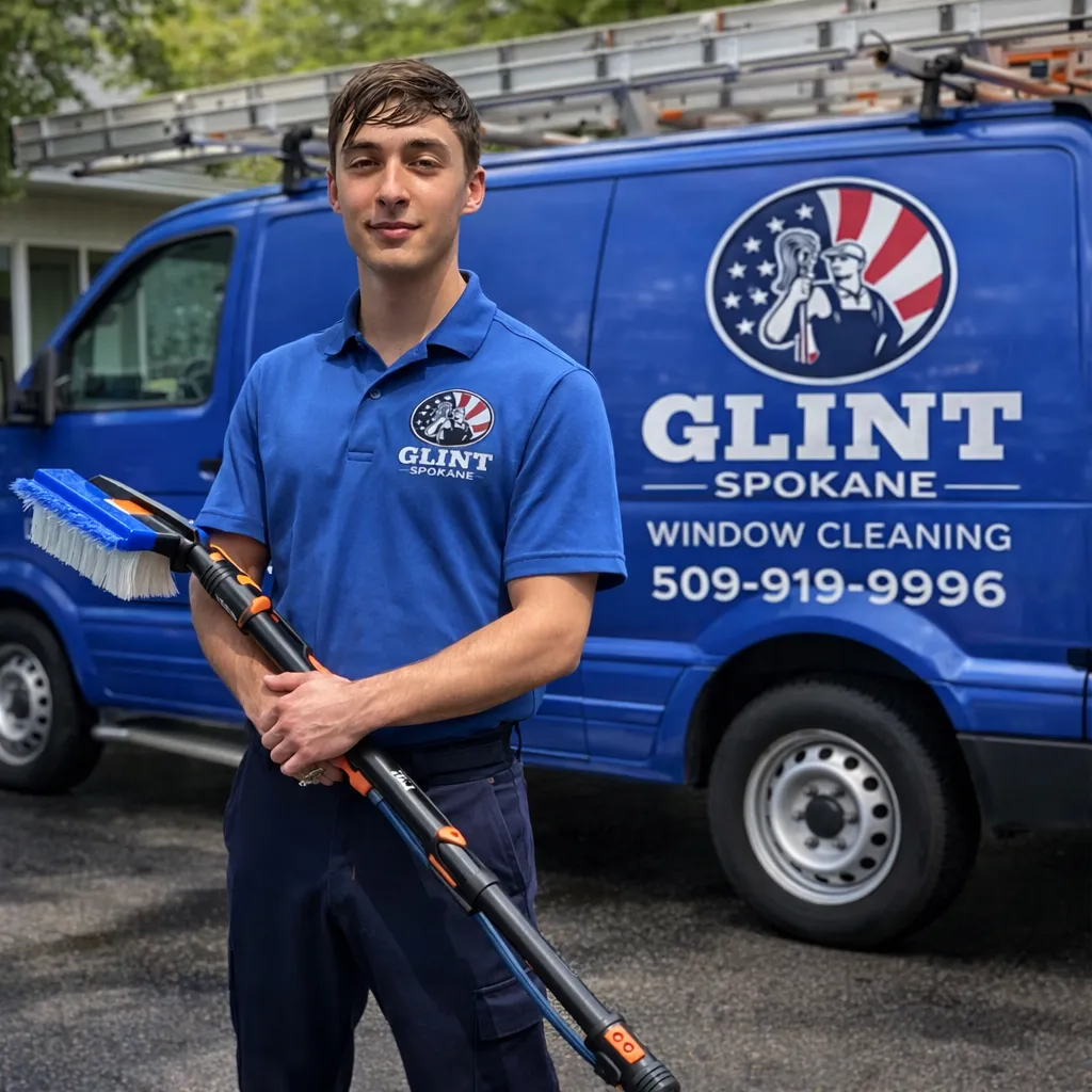 Dane Feist, owner of Glint Window Cleaning in Spokane, WA